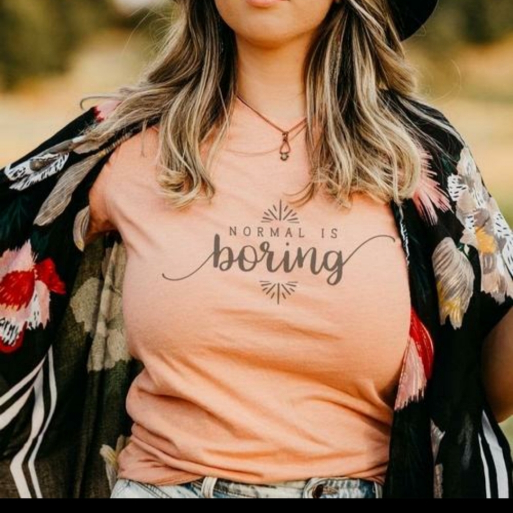 Normal is Boring Graphic T-shirt